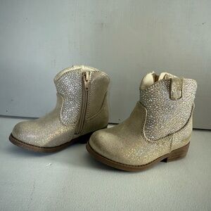 Sparkly Gold Kids Boots